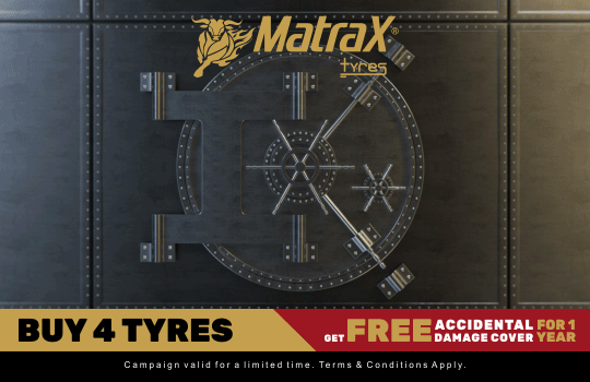 MatraX Tyres Warranty and Accidental Damage Cover
